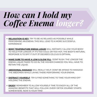 Colaus® Coffee Enema Kit Bundle Australian Food Grade Tested MOULD FREE