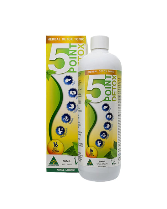 5 Point Detox 500ml Liquid Herbal Tonic