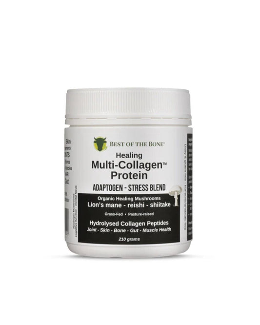 Collagen Multi + Adaptogen Mushroom Stress Blend Powder 210g